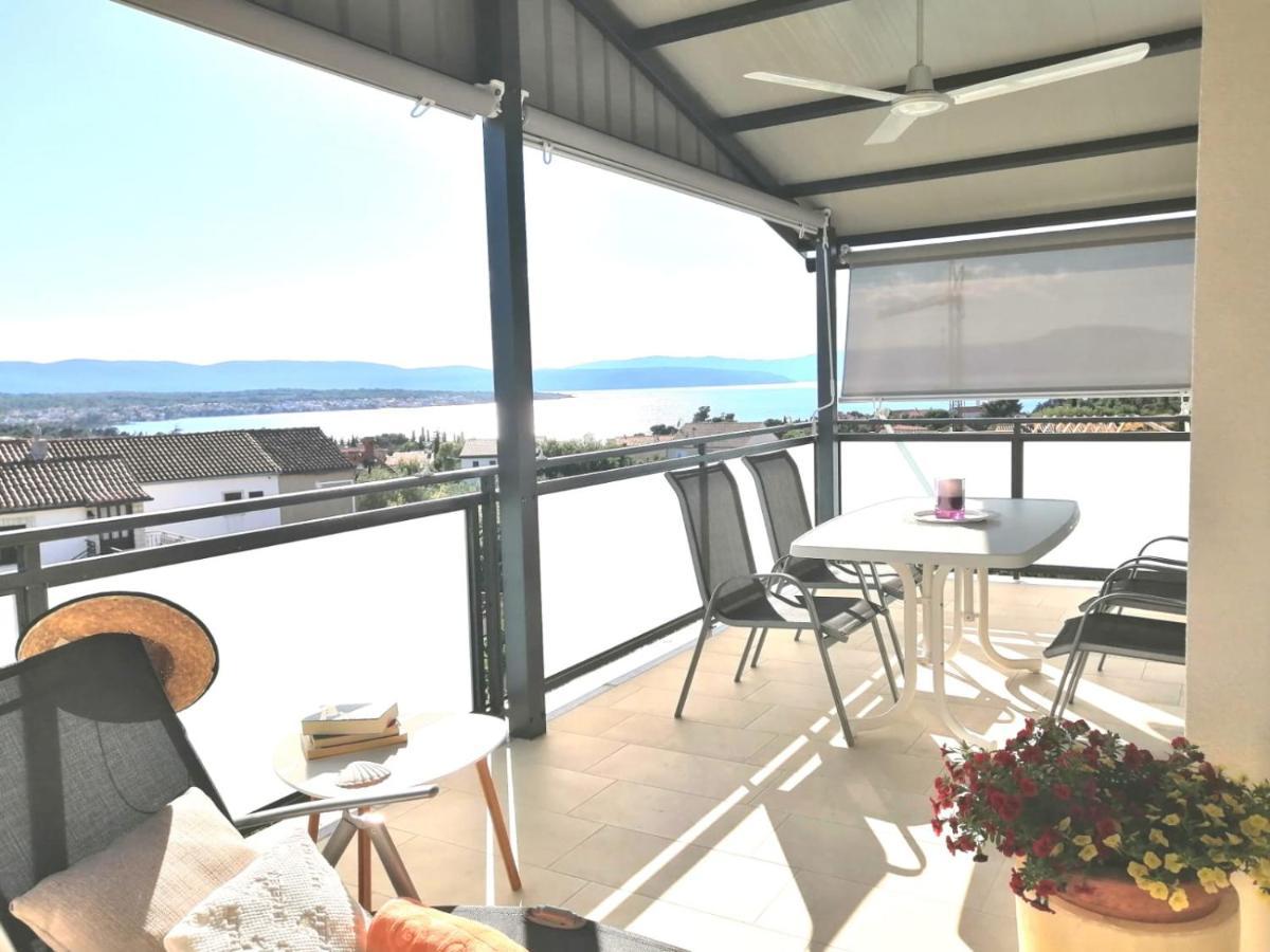 Lovely Sea View House In Malinska Island Krk Esterno foto